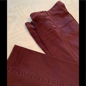 Burgundy bell bottoms by Express